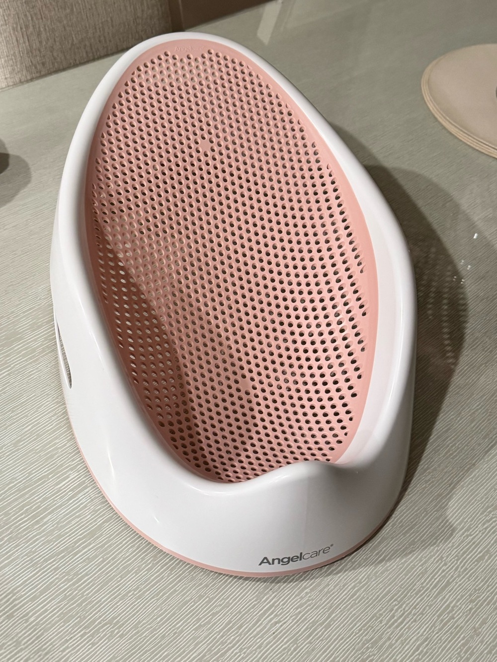 Angelcare Infant Bath Seat - Pink and White